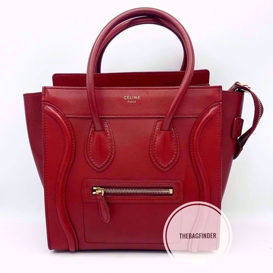 Picture of Celine Micro Luggage Red