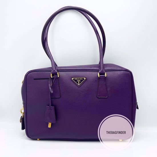 prada purple saffiano bag