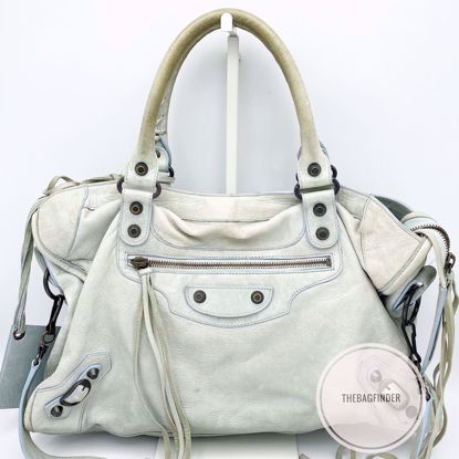 balenciaga baby blue bolsa
