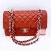 Picture of Chanel Double Flap Cavair Medium Red