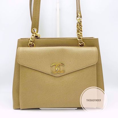 Picture of Chanel Caviar Beige Large CC Tote