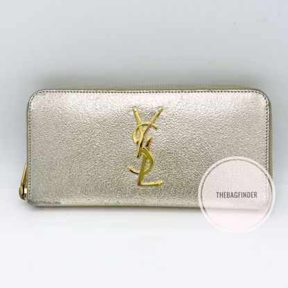 Picture of YSL Long Zip Gold Wallet