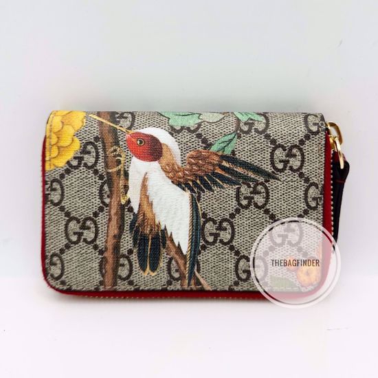 Picture of Gucci Supreme Coated Canvas Zip Wallet