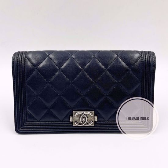 Picture of Chanel Lambskin Boy Folding Wallet