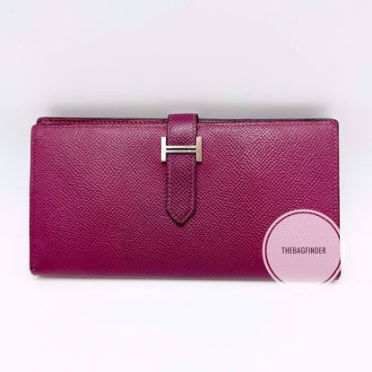 Picture of Hermes Bearn Wallet Plum