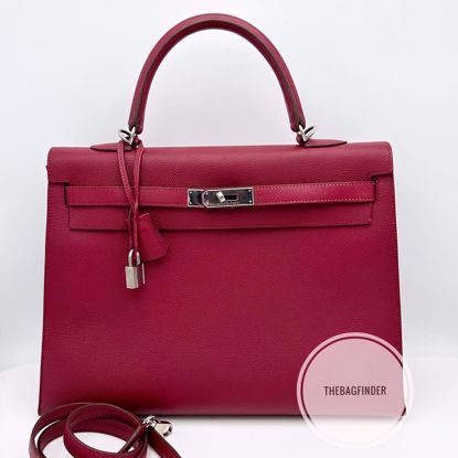 Picture of Hermes Kelly 35 Rouge Epsom SHW