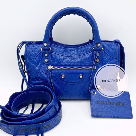 Picture of Balenciaga Mini City City Blue Graffiti