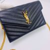 Picture of YSL Monogram Medium Black Caviar