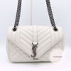 Picture of YSL College Medium White Pebbled