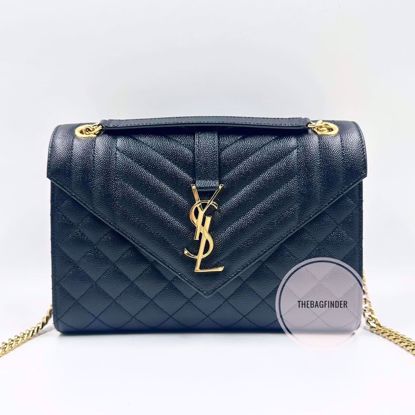 Picture of YSL Small Monogram Flap Black