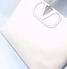Picture of Valentino V Logo White Shoulder Bag