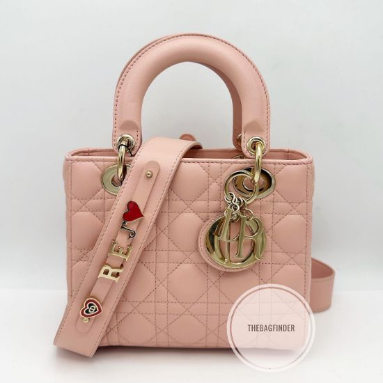 Picture of Dior Lady ABC Small Rose Beige GHW