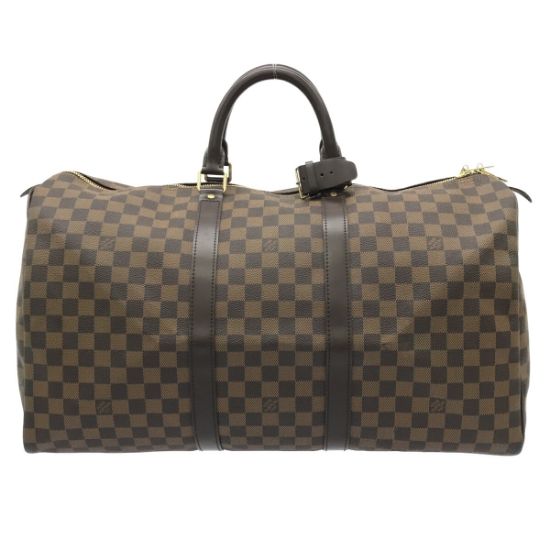 Picture of LOUIS VUITTON Keepall 50 Damier Boston bag Ebene Damier Canvas