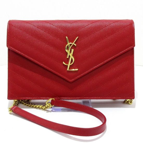 Picture of YSL SAINT LAURENT Monogram Saint Laurent Envelope Wallet on Chain