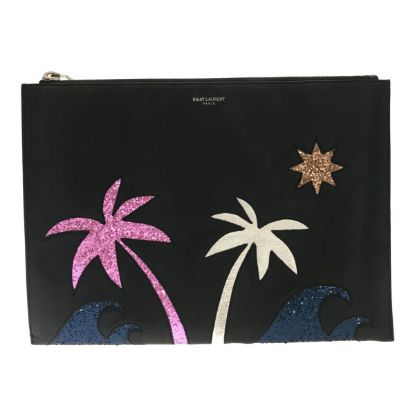 Picture of YSL SAINT LAURENT Palm Tree Clutch Bag