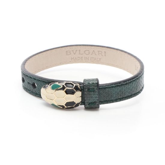 Picture of BVLGARI Serpenti Snake Bracelet GP Python leather