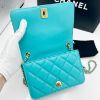 Picture of CHANEL Everyday Chic WOC GHW RARE Tiffany Blue Lambskin