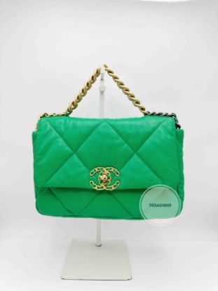 Picture of Chanel 19 Medium Green Lambskin