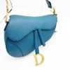 Picture of Dior Saddle Medium Grained Dark Teal Blue