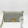 Picture of SOLD - Chanel Boy Caviar Medium Grey