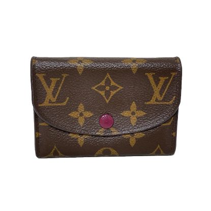 Picture of Louis Vuitton Porte Monnaie Rosalie Monogram Coin Case Canvas Brown Fuchsia