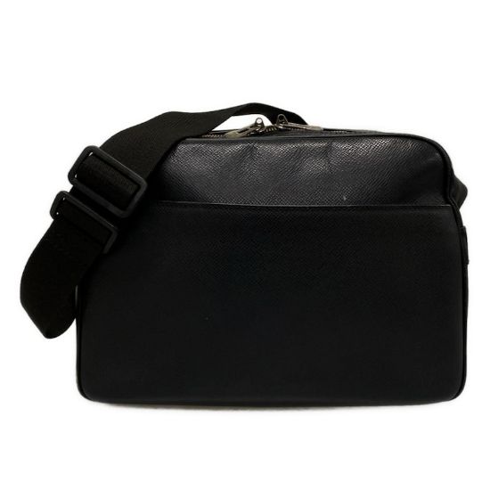 Picture of Louis Vuitton Reporter Taiga Shoulder Bag Ardoise Taiga leather Black