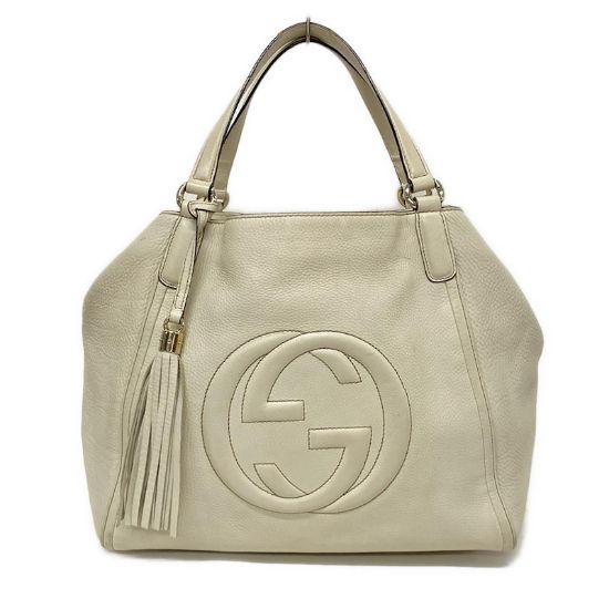 Picture of Gucci Soho Cellarius Handbag Cream