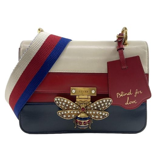 Picture of Gucci Queen Margaret Shoulder Bag White Red Navy