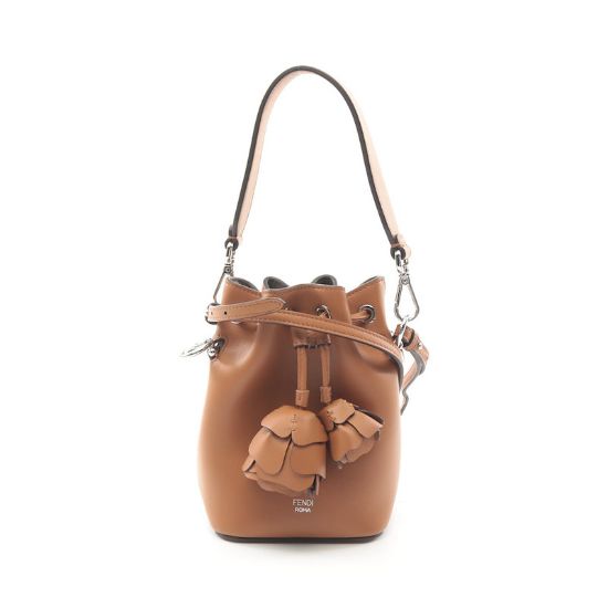 Picture of Fendi Mini Montresor Handbag Leather  2WAY brown