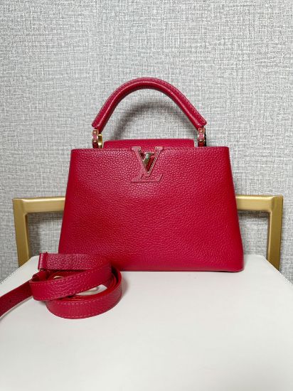 Picture of * SOLD * LV Capucines Small Ruby Red
